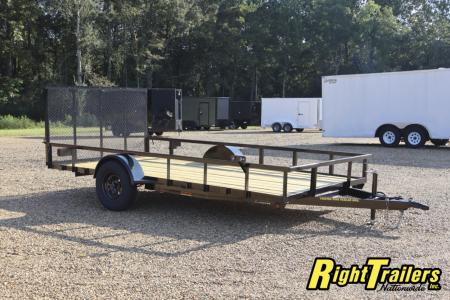 New 2025 7X14 Twisted Pine Utility Trailer