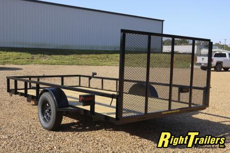 New 2025 7X14 Twisted Pine Utility Trailer
