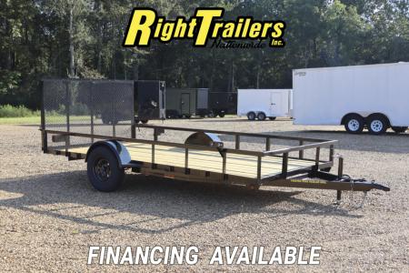 New 2025 7X14 Twisted Pine Utility Trailer