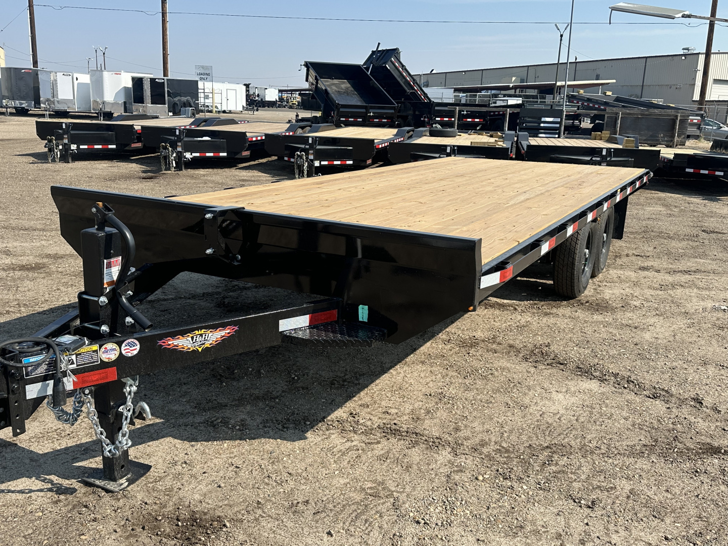 New 2025 H&H Trailers 8.5x20 14K Deckover Trailer