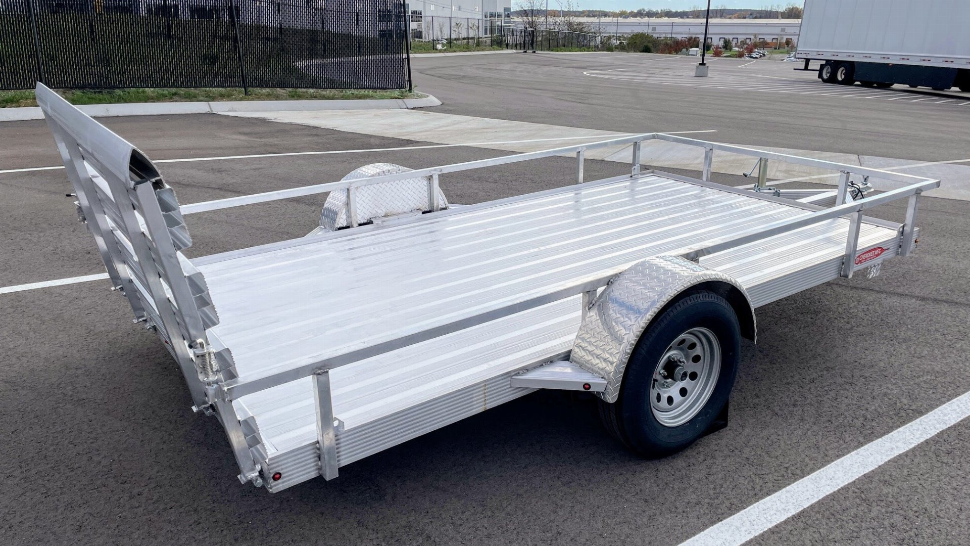 New 76"x 12' Single Axle Aluminum Utility Trailer 3500 (GVWR)