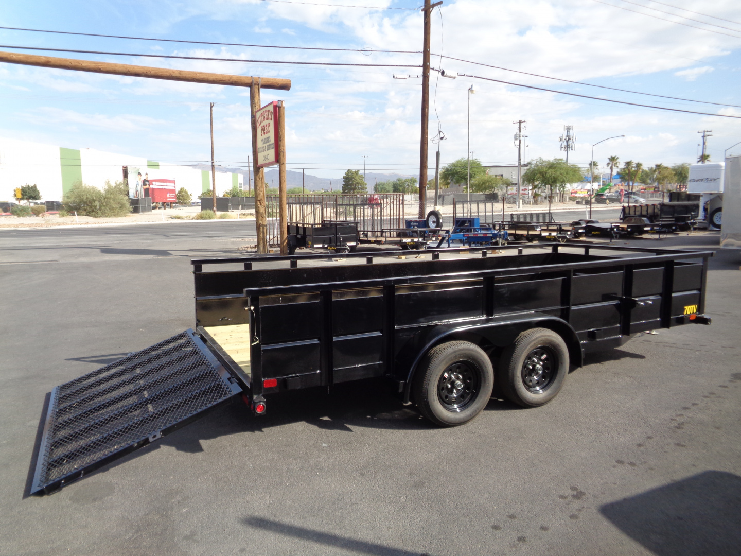New 2026 Big Tex Trailers * 70TV-16 * 16Ft Tandem Axle Landscape Trailer w/ Ramp Gate