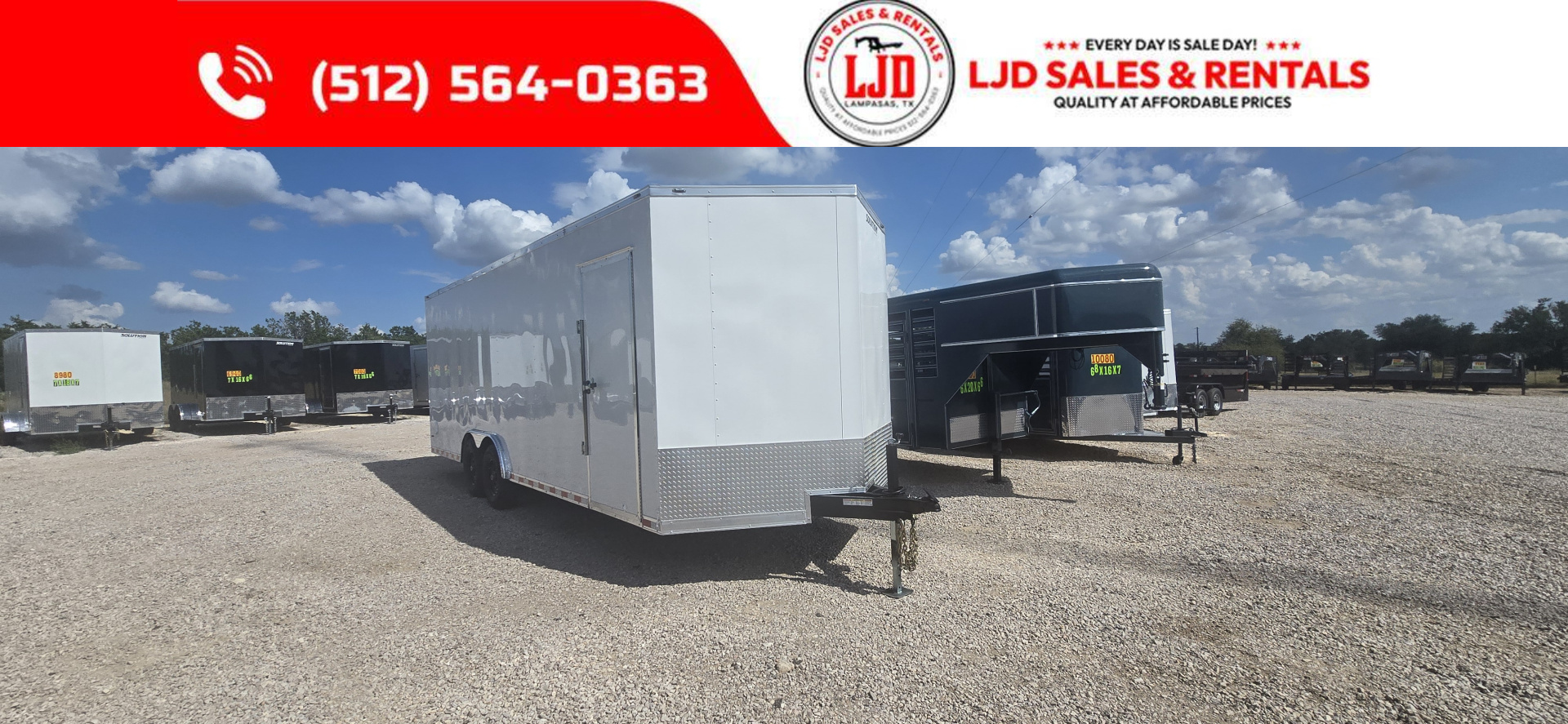 New 2025 Stallion - 8'5" X 24' X 7'2" - Cargo Trailer - 7K Axles