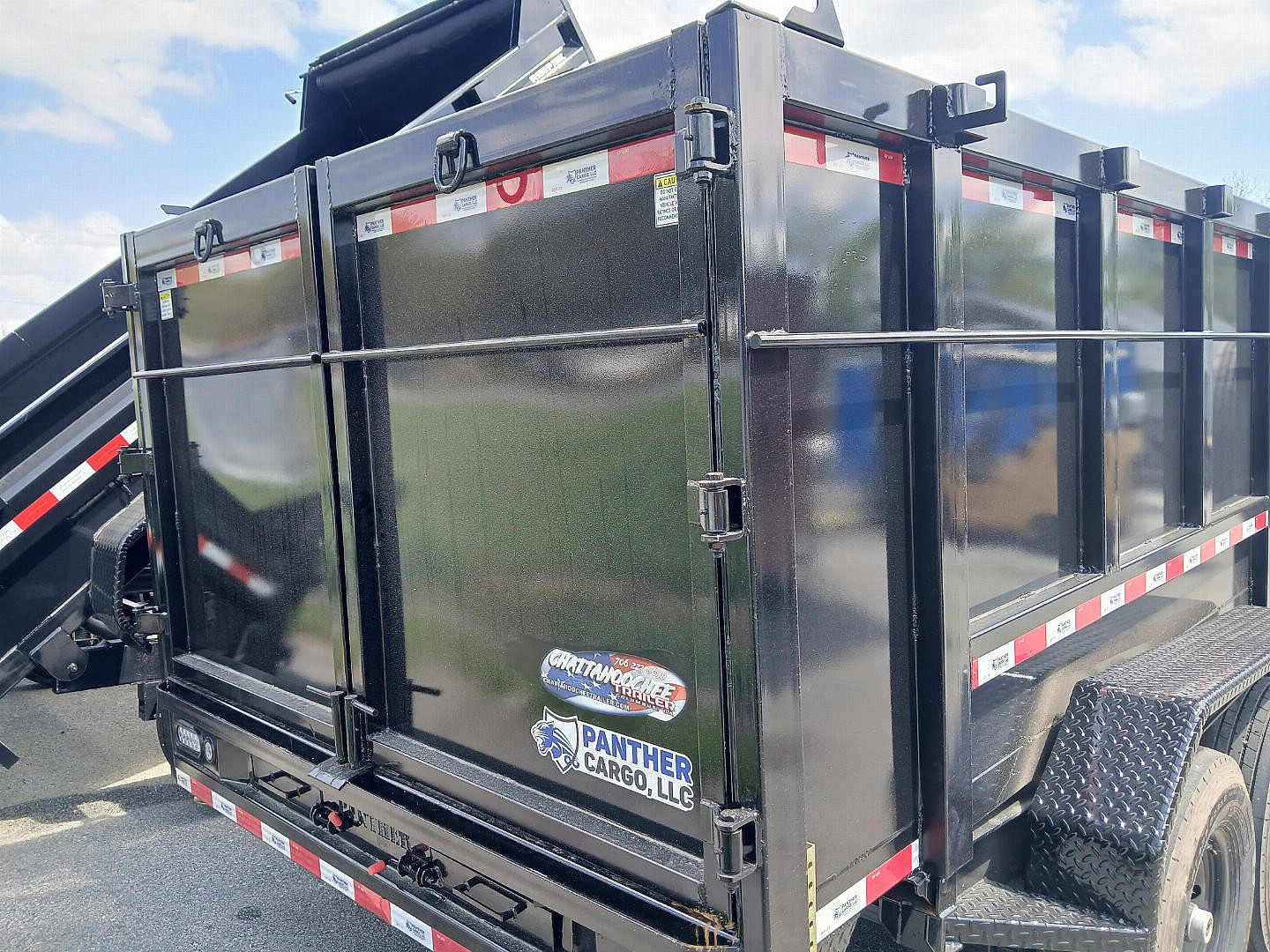 New 2025 Panther Cargo 7X16TA 16k TELE DUMP 4FT SIDES Dump Trailer