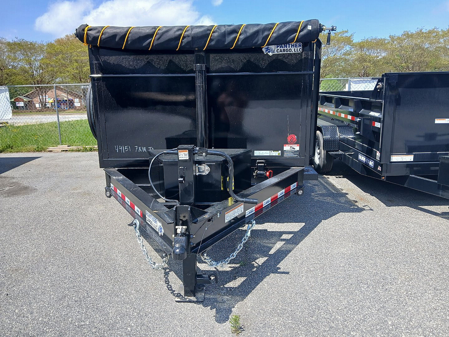 New 2025 Panther Cargo 7X16TA 16k TELE DUMP 4FT SIDES Dump Trailer