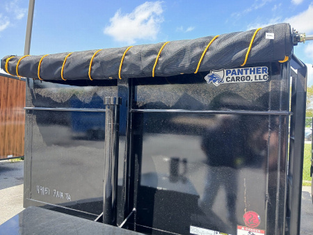 New 2025 Panther Cargo 7X16TA 16k TELE DUMP 4FT SIDES Dump Trailer