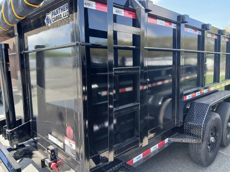 New 2025 Panther Cargo 7X16TA 16k TELE DUMP 4FT SIDES Dump Trailer