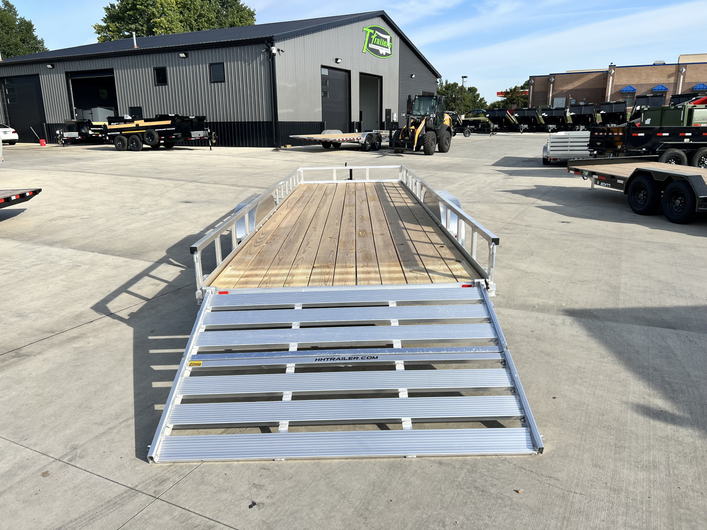 New NEW 2026 H&H 24' Aluminum 2-3500lb axles=7K Railside Utility Aluminum Wheels