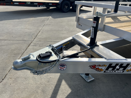 New NEW 2026 H&H 24' Aluminum 2-3500lb axles=7K Railside Utility Aluminum Wheels