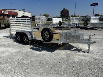 New 2026 Quality Steel and Aluminum 82 x16' Aluminum Utility Trailer
