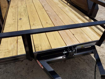 New 2025 MEB 5x8 Angle Iron Tilt Bed Trailer