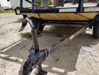 New 2025 MEB 5x8 Angle Iron Tilt Bed Trailer