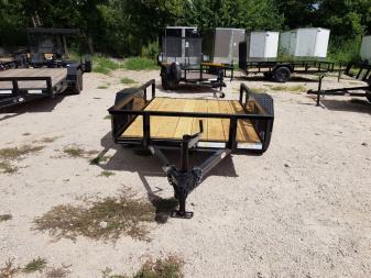 New 2025 MEB 5x8 Angle Iron Tilt Bed Trailer