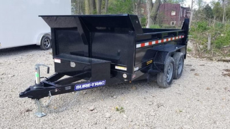 New 2026 Sure-Trac 6x10 Single Ram Low Pro Dump Trailer