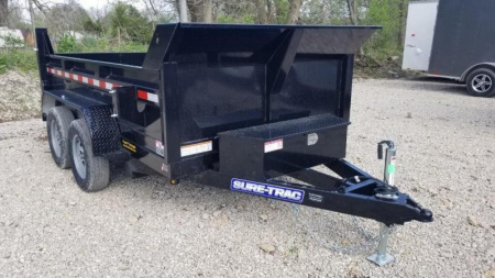 New 2026 Sure-Trac 6x10 Single Ram Low Pro Dump Trailer