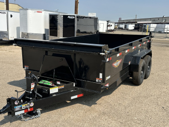New 2025 H&H Trailers 7X14 14k Dump Trailer Scissor Lift