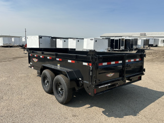 New 2025 H&H Trailers 7X14 14k Dump Trailer Scissor Lift