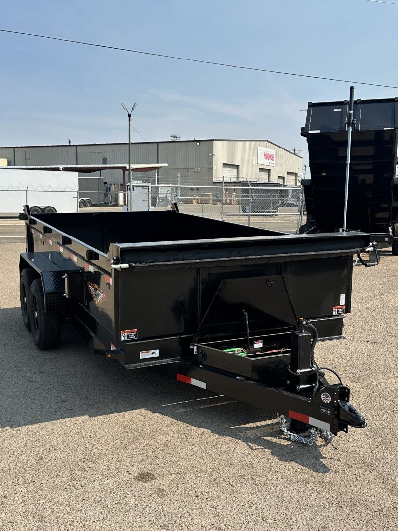 New 2025 H&H Trailers 7X14 14k Dump Trailer Scissor Lift