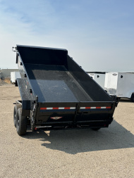 New 2025 H&H Trailers 7X14 14k Dump Trailer Scissor Lift