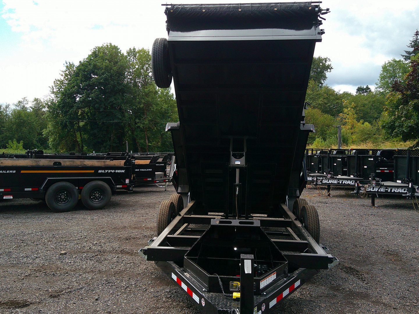 New 2026 Midsota 7x14 15.4k HD Versa Dump Trailer Scissor Lift