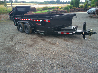 New 2026 Midsota 7x14 15.4k HD Versa Dump Trailer Scissor Lift