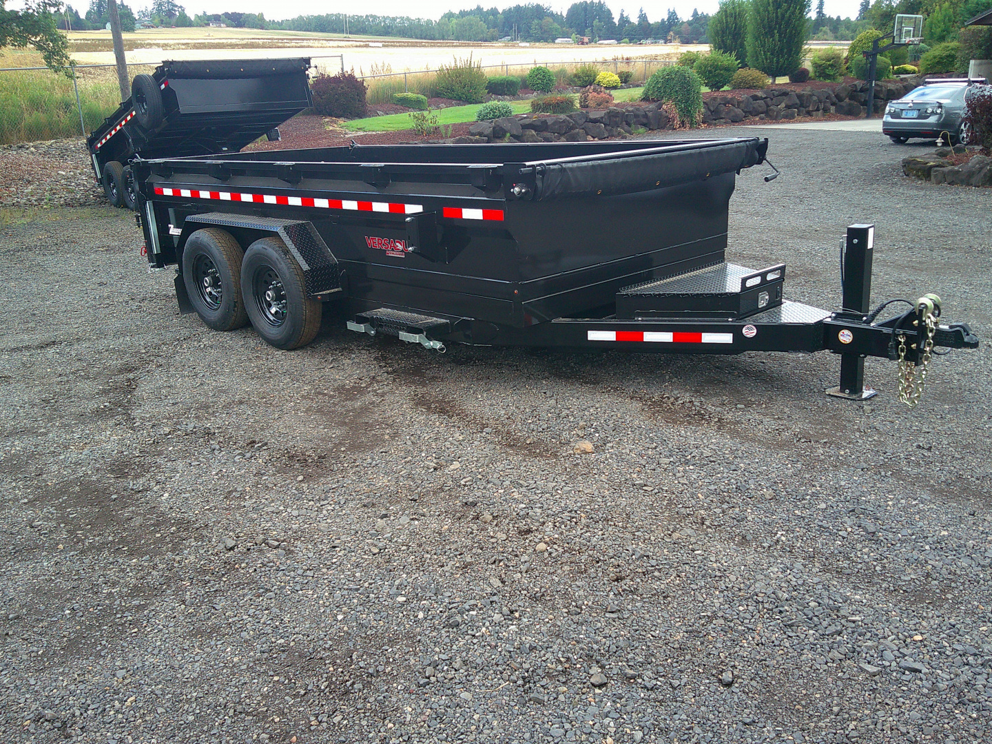 New 2026 Midsota 7x14 15.4K HD Versa Dump Trailer Scissor Lift