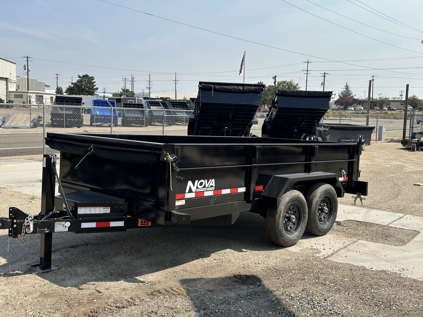 New 2026 Midsota 7X14 14K Nova Scissor Dump Trailer