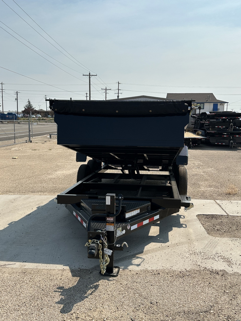 New 2026 Midsota 7x16 15.4K Scissor Lift Dump Trailer