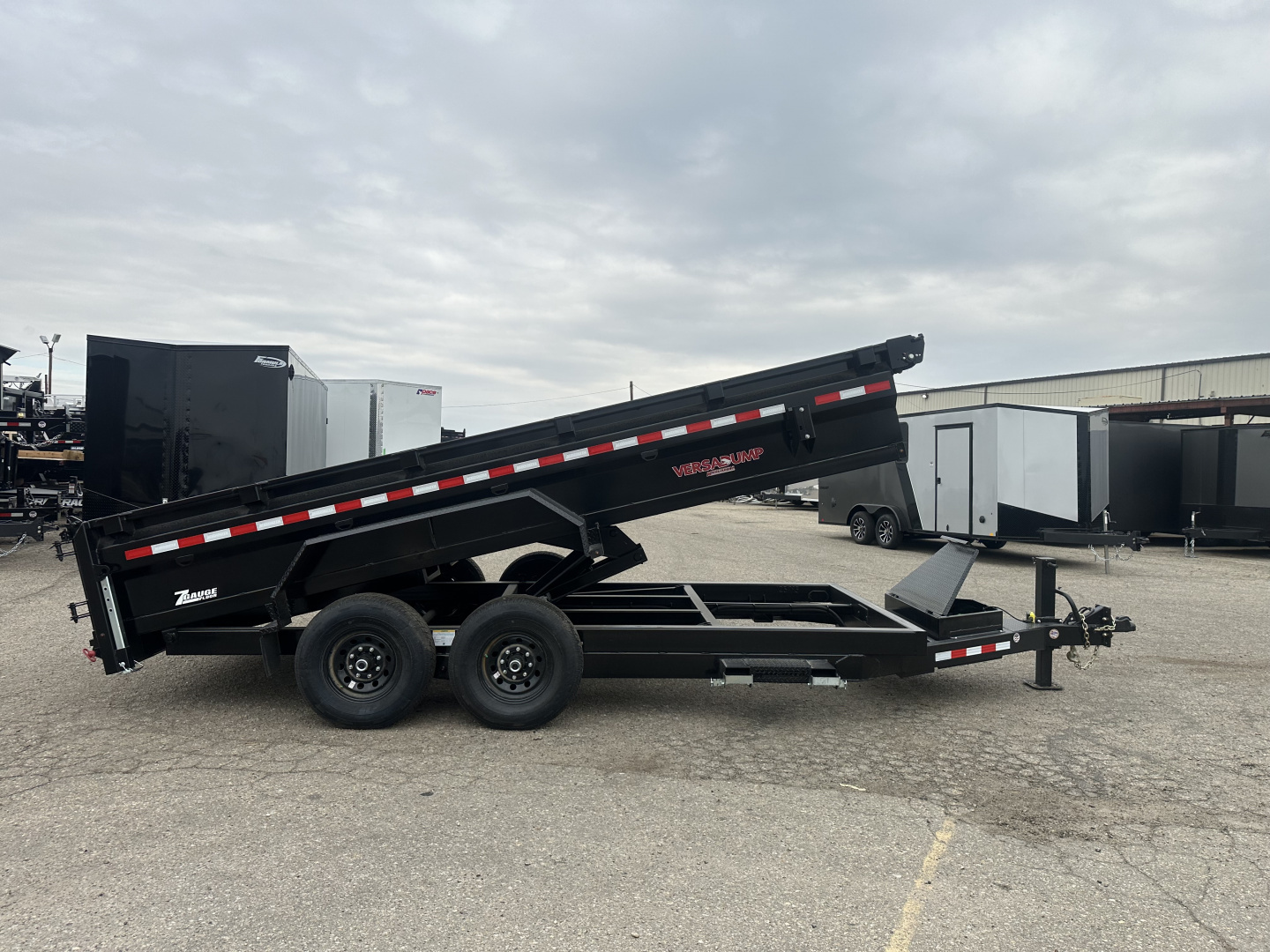 New 2026 Midsota 7x16 15.4K Scissor Lift Dump Trailer