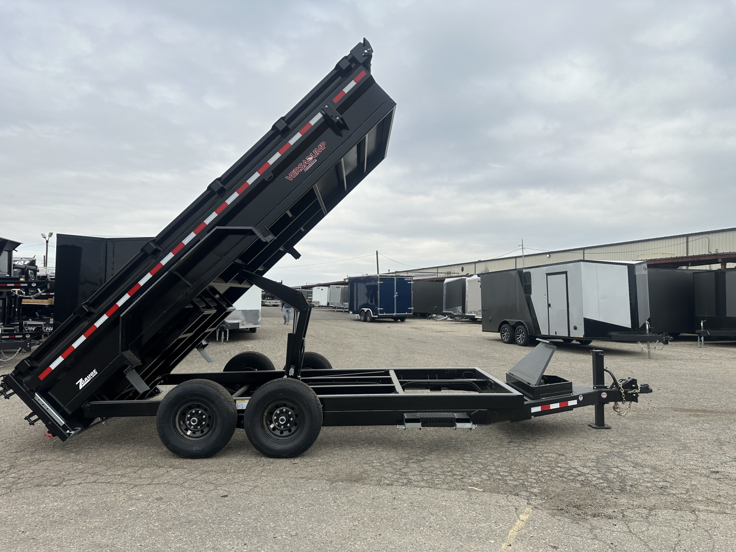 New 2026 Midsota 7x16 15.4K Scissor Lift Dump Trailer