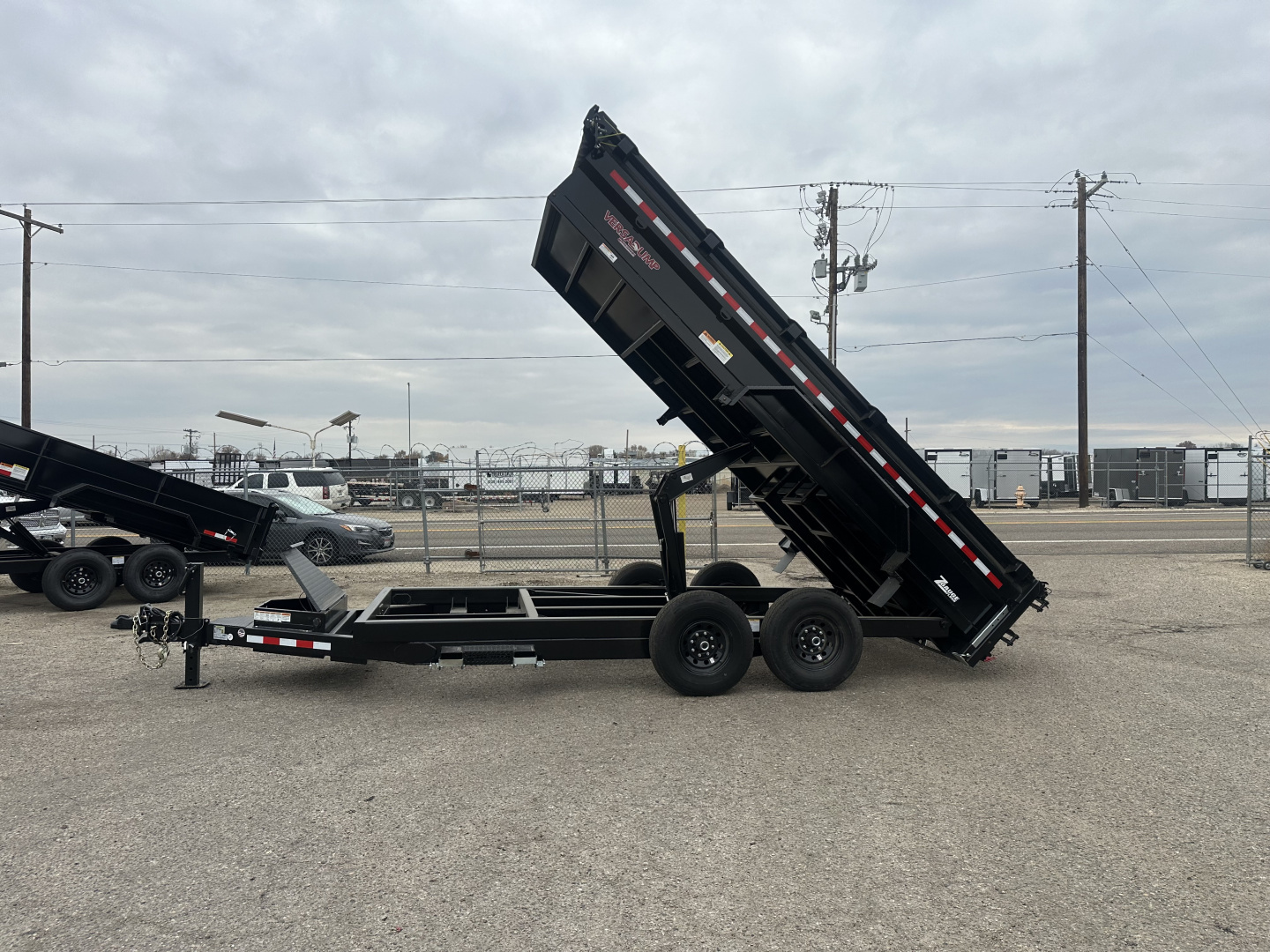 New 2026 Midsota 7x16 15.4K Scissor Lift Dump Trailer