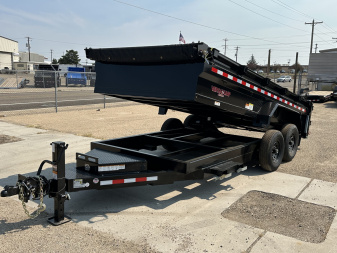 New 2026 Midsota 7x16 15.4K Scissor Lift Dump Trailer