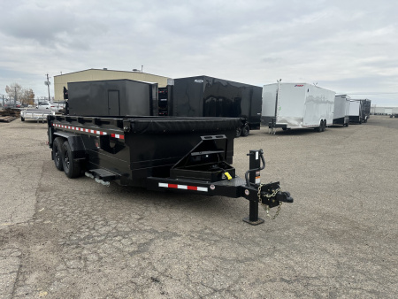 New 2026 Midsota 7x16 15.4K Scissor Lift Dump Trailer
