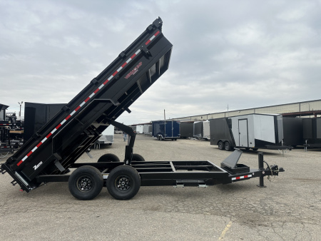 New 2026 Midsota 7x16 15.4K Scissor Lift Dump Trailer