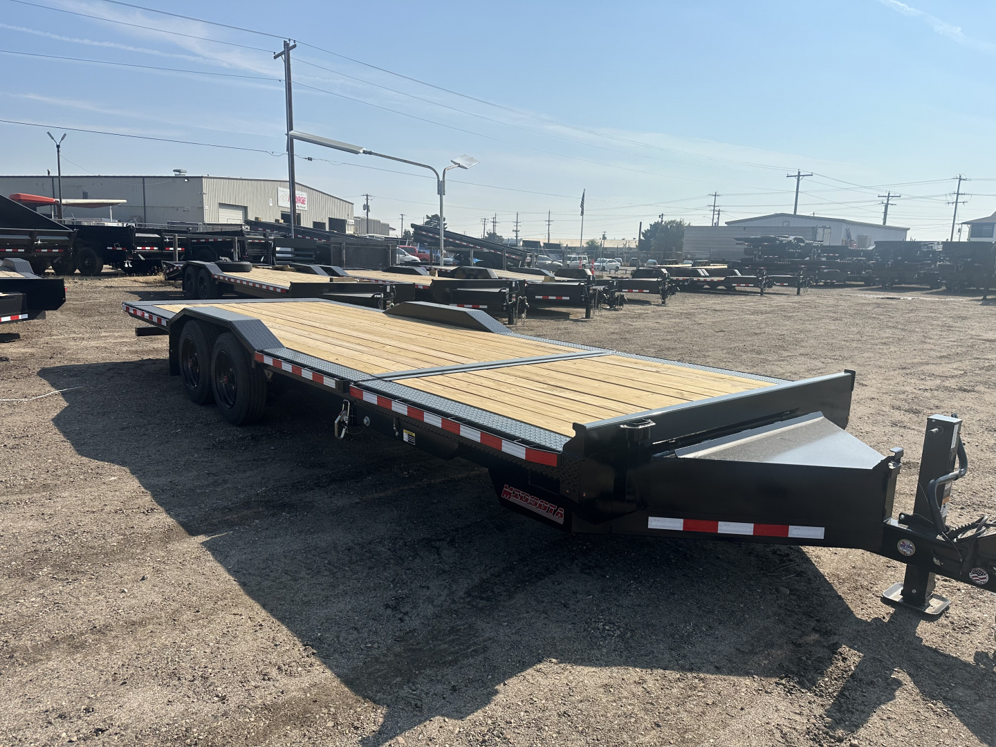 New 2025 Midsota 8.5x24 (6+18) Tilt Drive Over Fndrs Equipment Trailer