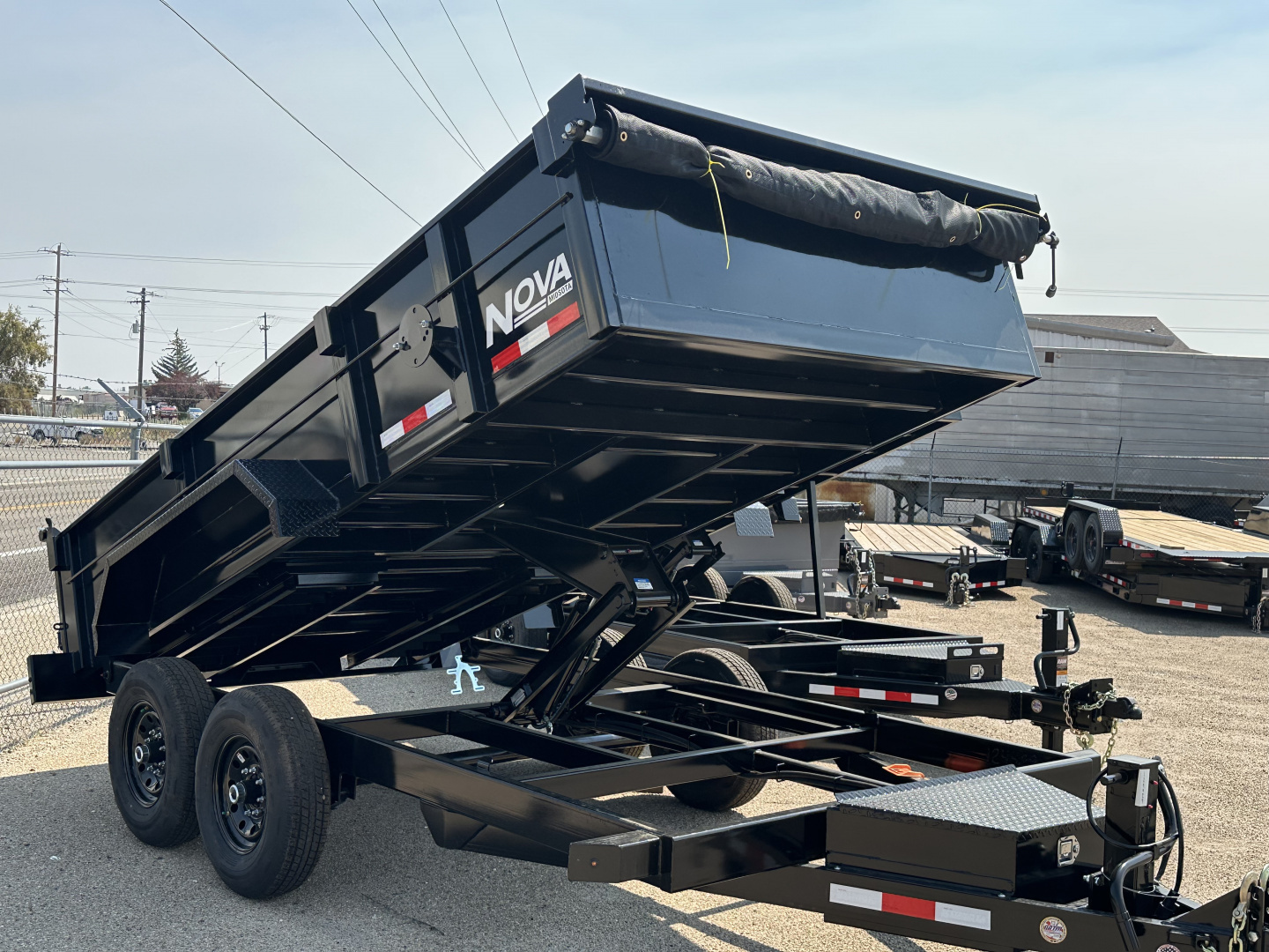 New 2026 Midsota 7X14 14K Nova Scissor Dump Trailer