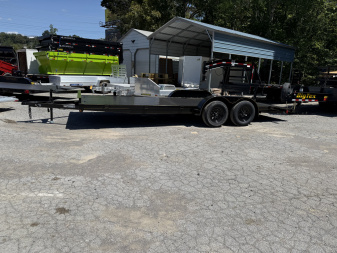 New 2025 P & T Trailers 7K 17+3 CARHAULER STEEL REMOVABLE FENDERS Car Hauler