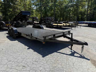 New 2025 P & T Trailers 7K 17+3 CARHAULER STEEL REMOVABLE FENDERS Car Hauler