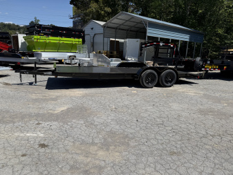 New 2025 P & T Trailers 7K 17+3 CARHAULER STEEL REMOVABLE FENDERS Car Hauler