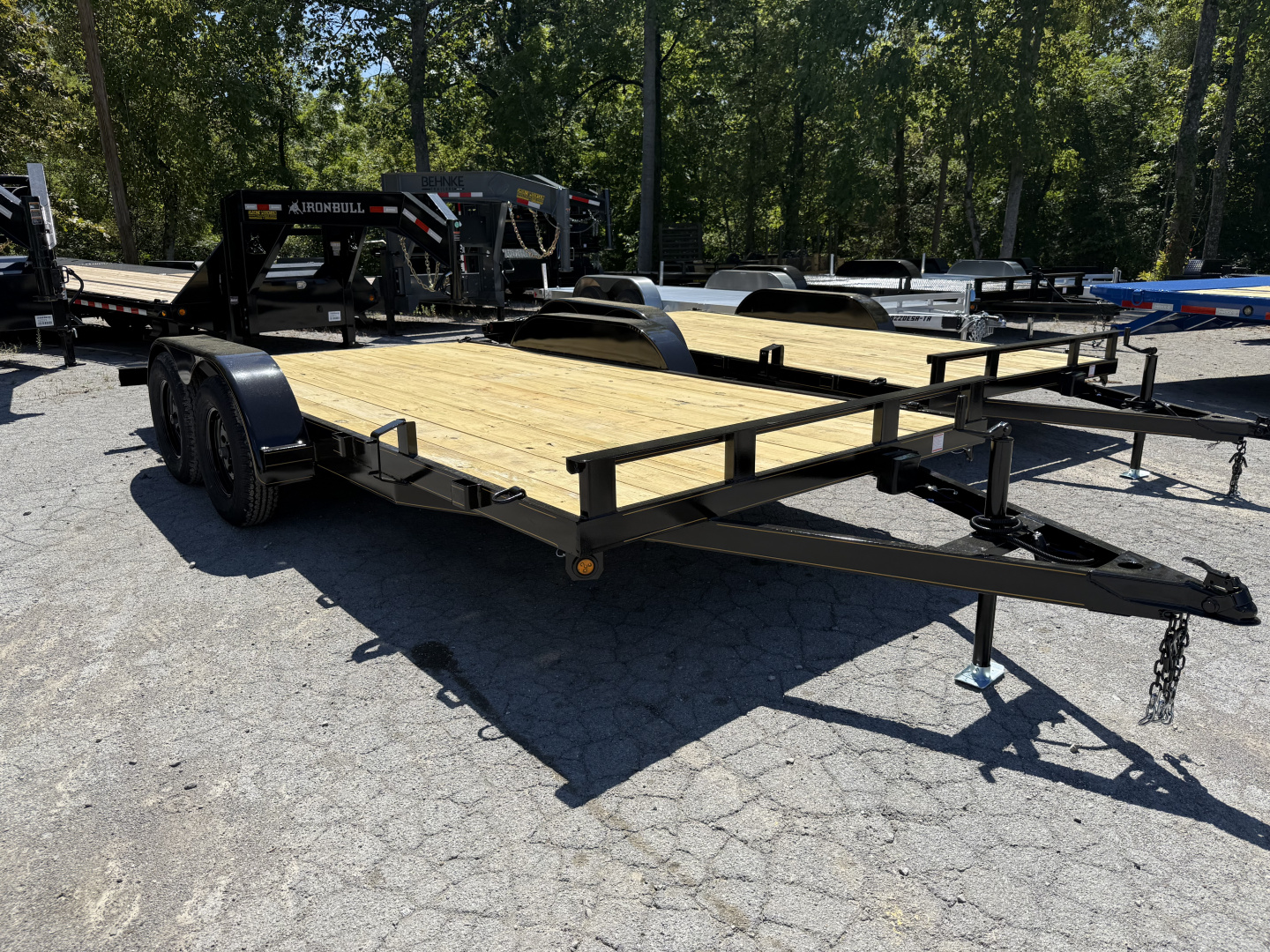 New 2025 P & T Trailers 7K 14+2 CARHAULER WOOD Car Hauler