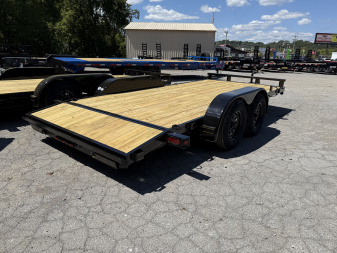 New 2025 P & T Trailers 7K 14+2 CARHAULER WOOD Car Hauler