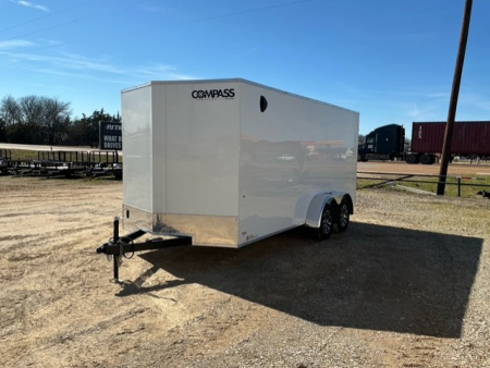 New 2026 Compass 7'x16' Enclosed Cargo Trailer - Indigo DLX