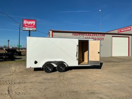 New 2026 Compass 7'x16' Enclosed Cargo Trailer - Indigo DLX