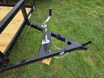 New 6 x 10 Sure-Trac Tube Top Utility, 3k GVWR  w/Set Back Jack & Spring Assist Fold-Flat Landscape Gate