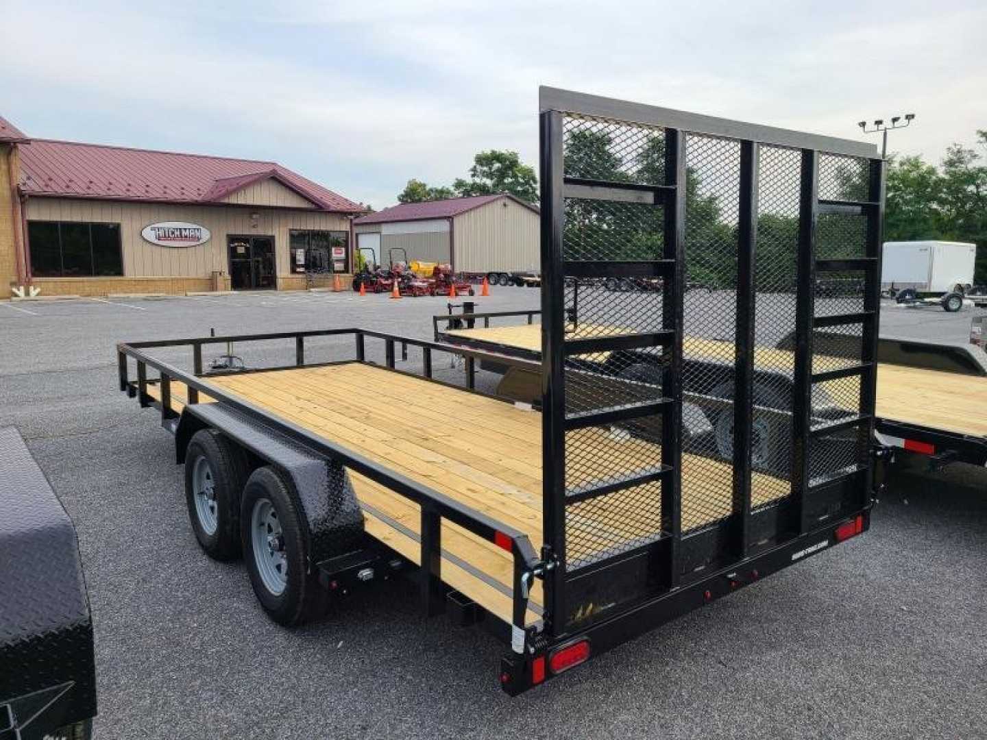 New 7 X 16 Sure-Trac Tube Top Utility Landscape Trailer 7k ***w/Reinforced Ramp Gate