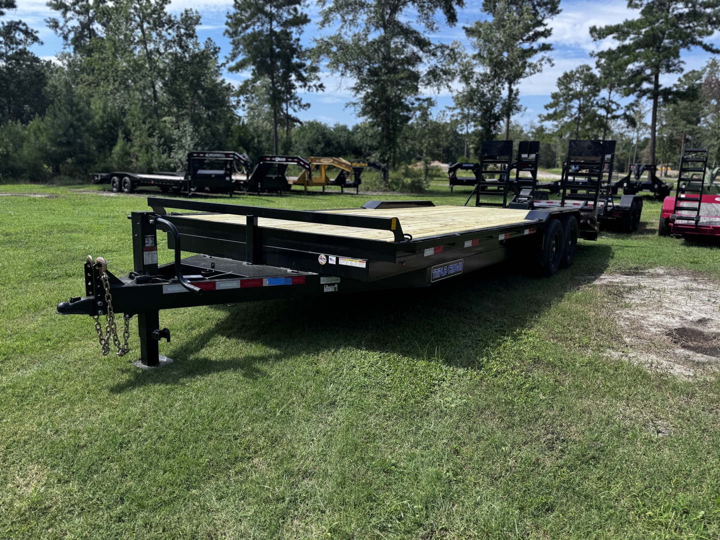 New Triple Crown 8x24 14K Drive Over Fender Equipment Trailer