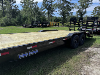 New Triple Crown 8x24 14K Drive Over Fender Equipment Trailer