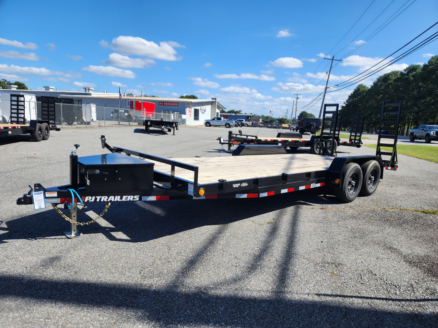 New 2026 PJ Trailers 20' CE 10K w/ Fold Up Ramps & Toolbox