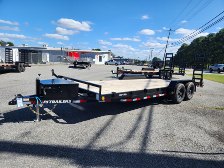 New 2026 PJ Trailers 20' CE 10K w/ Fold Up Ramps & Toolbox