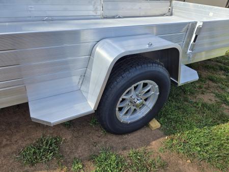 New 6.5 x 15 Aluma 8115SR HD Side Ramp Utility/ATV Trailer, 4.2K GVWR ***Electric Brakes, Bi-Fold Tailgate & Removable Sides/Side Ramps